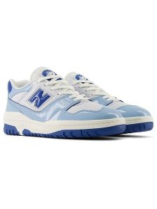 New Balance Skórzane sneakersy "550" w kolorze biało-błękitnym rozmiar: 41,5. Białe trampki New Balance, bez wzorów, bez zapięcia. Za 382,13 zł.