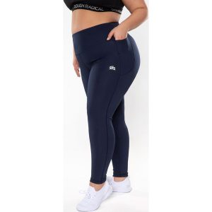 Legginsy fitness damskie Rough Radical Optimal Plus size. Niebieskie legginsy ROUGH RADICAL, bez wzorów. Za 169,90 zł.