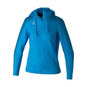 Damska bluza dresowa z kapturem Erima Evo Star. Fioletowe bluzy Erima, bez wzorów, z dresówki, z kapturem. Za 263,00 zł.