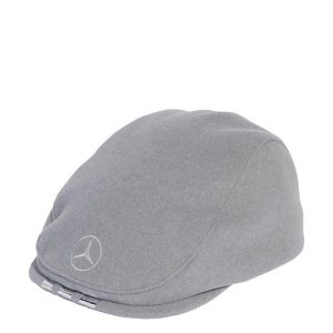 Czapka typu flat cap Mercedes - AMG Petronas Formula One Team Silver Arrows. Szare czapki ADIDAS, bez wzorów, sportowe. Za 129,00 zł.