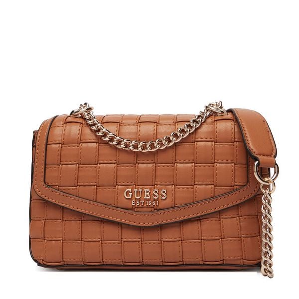 Torebka Guess. Brązowe torebki klasyczne Guess, z aplikacjami, bez dodatków. Za 679,99 zł.