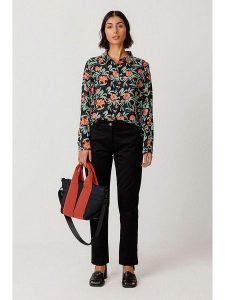 SKFK Torebka "Oliva" w kolorze czerwono-czarnym rozmiar: onesize. Czarne torebki klasyczne SKFK, bez wzorów, z materiału, przez ramię, bez dodatków. Za 239,99 zł.