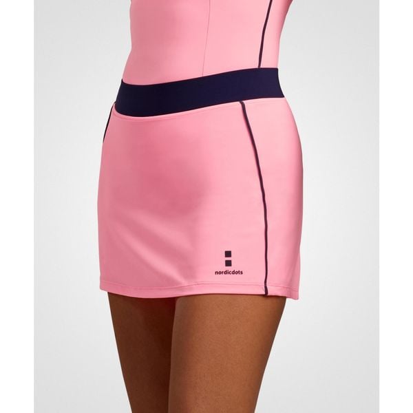 Spódnica do tenisa/padla damska Performance. Czerwone spódnice NORDICDOTS, l, bez wzorów, z elastanu, sportowe. W wyprzedaży za 92,50 zł.