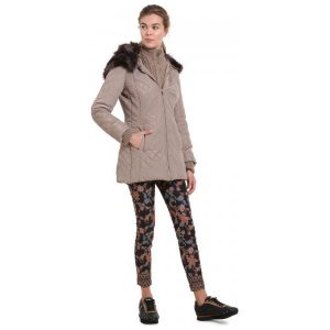 Desigual Płaszcz Damski Maca 44 Beżowy. Płaszcze marki Desigual. W wyprzedaży za 645,00 zł.