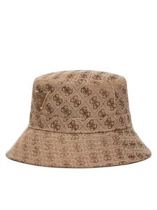 Guess Bucket AW5371 POL01 Beżowy. Brązowe rękawiczki Guess, z aplikacjami, z poliesteru. Za 199,99 zł.