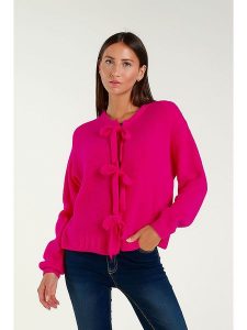 Tamba Kardigan w kolorze różowym rozmiar: 40/42. Różowe kardigany Tamba, z wełny. Za 162,87 zł.