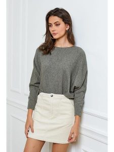 Joséfine Sweter "Irene" w kolorze khaki rozmiar: M. Brązowe swetry oversize Joséfine, m, bez wzorów, z kaszmiru, bez ramiączek. Za 208,33 zł.