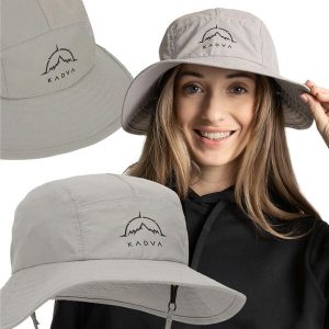 Kapelusz KADVA Hiker Hat regulowany. Szare kapelusze KADVA, bez wzorów, sportowe. Za 99,99 zł.