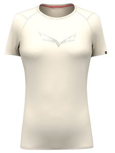 Salewa Koszulka "Pure" w kolorze kremowym rozmiar: 38. Brązowe bluzki Salewa, bez wzorów, z wełny, bez kołnierzyka, bez ramiączek. Za 127,35 zł.