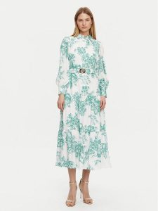 Guess Sukienka wieczorowa W5PK1C WHHC0 Turkusowy Regular Fit. Niebieskie sukienki Guess, s, z aplikacjami, z syntetyku, wizytowe, bez kołnierzyka, bez ramiączek. Za 579,99 zł.