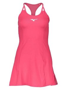 Mizuno Sukienka funkcyjna w kolorze różowym rozmiar: S. Różowe sukienki Mizuno, s, bez wzorów, z materiału, sportowe, bez kołnierzyka, bez ramiączek, rozkloszowane. Za 118,56 zł.