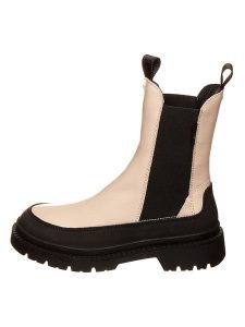 GANT Footwear Skórzane sztyblety w kolorze beżowo-czarnym rozmiar: 36. Brązowe botki GANT Footwear, bez wzorów, z okrągłym noskiem, bez obcasa, bez zapięcia. Za 130,81 zł.