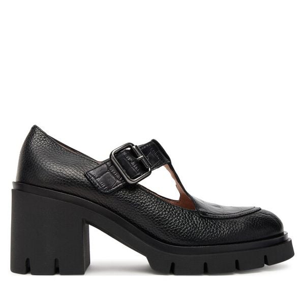 Półbuty Hispanitas. Czarne czółenka Hispanitas, bez wzorów, bez obcasa, na obcasie, bez zapięcia. Za 479,99 zł.