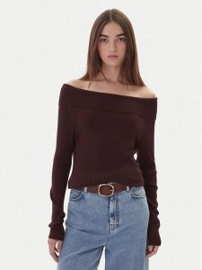 Kontatto Sweter 3M0813C Brązowy Regular Fit. Brązowe swetry klasyczne Kontatto, m, z syntetyku, bez kołnierzyka. Za 269,99 zł.