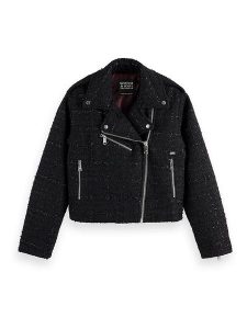 Scotch & Soda Kurtka przejściowa w kolorze czarnym rozmiar: M. Czarne kurtki Scotch & Soda, m, bez wzorów, bez kaptura. Za 304,99 zł.