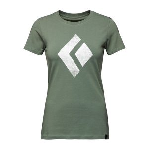 Koszulka wspinaczkowa damska Black Diamond Chalked Up. Zielone bluzki Black Diamond, m, bez wzorów, sportowe, bez kołnierzyka, bez ramiączek. Za 67,99 zł.