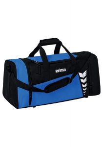 Torba sportowa Erima Six Wings. Czarne torby podróżne i sportowe Erima, bez wzorów, z poliesteru, na ramię. Za 119,99 zł.