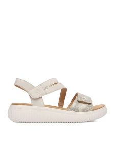 Remonte Sandały CEO-D3L51-60 Beżowy. Brązowe sandały Remonte, bez wzorów, ze skóry, bez obcasa, na płaskiej podeszwie, bez zapięcia. Za 359,99 zł.