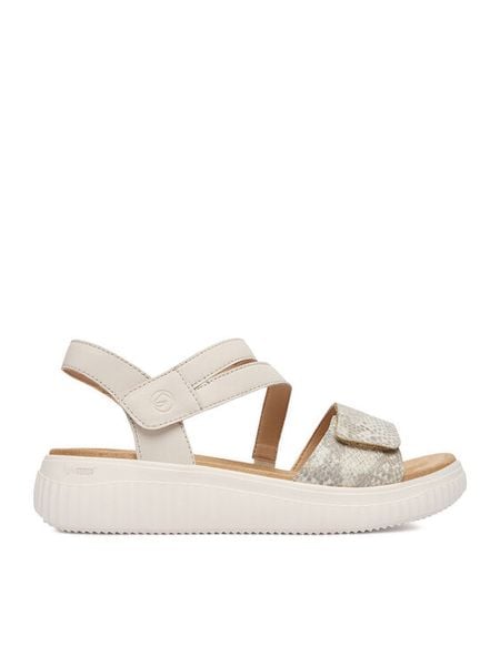 Remonte Sandały CEO-D3L51-60 Beżowy. Brązowe sandały Remonte, bez wzorów, ze skóry, bez obcasa, na płaskiej podeszwie, bez zapięcia. Za 359,99 zł.