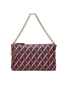 Armani Exchange Torebka XW000399 AF17155 MA043 Bordowy. Czerwone torebki klasyczne Armani Exchange, bez wzorów, z materiału, bez dodatków. Za 539,99 zł.
