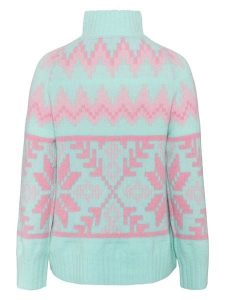 KARI TRAA Sweter "Amelia" w kolorze jasnoróżowo-błękitnym rozmiar: S. Niebieskie golfy Kari Traa, bez wzorów, z wełny. Za 405,05 zł.