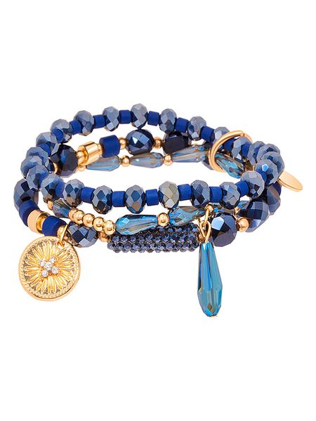 LA CHIQUITA Bransoletka z kryształami rozmiar: onesize. Niebieskie bransoletki LA CHIQUITA, z kryształem, ze stali. Za 109,00 zł.