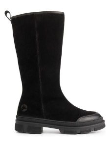 TRAVELIN' Skórzane kozaki "Whistler" w kolorze czarnym rozmiar: 39. Czarne kozaki Travelin', na zimę, bez wzorów, z materiału, bez obcasa, bez zapięcia. Za 545,19 zł.