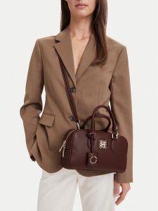 Nine West Torebka CEO- SATIN BLOOM-LDA9374 Brązowy. Brązowe kuferki Nine West, bez wzorów, ze skóry, bez dodatków. Za 229,99 zł.