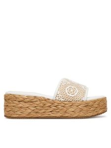 Guess Espadryle FLJBIA FAL04 Biały. Białe espadryle Guess, z aplikacjami, z materiału, bez obcasa. Za 519,99 zł.