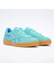 Reebok Skórzane sneakersy "Smash Edge" w kolorze turkusowym rozmiar: 42,5. Niebieskie trampki Reebok, bez wzorów, bez zapięcia. Za 187,52 zł.