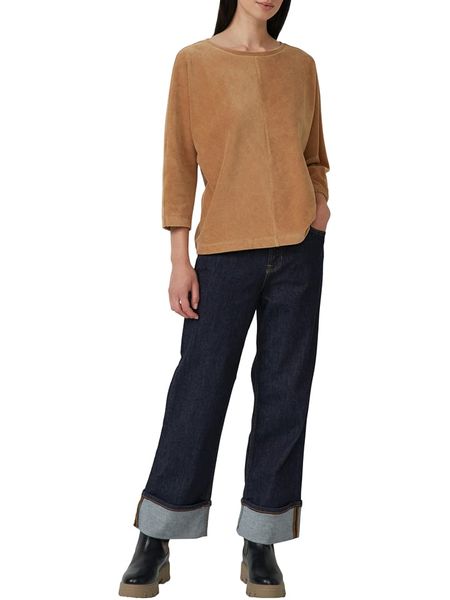 S.OLIVER RED LABEL Bluzka w kolorze jasnobrązowym rozmiar: 36. Brązowe bluzki s.Oliver RED LABEL, s, bez wzorów, bez kołnierzyka, bez ramiączek. Za 126,45 zł.