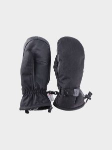 4F Rękawice narciarskie z jednym palcem damskie - czarne XL. Czarne rękawiczki 4f, bez wzorów, z dzianiny. W wyprzedaży za 139,99 zł.