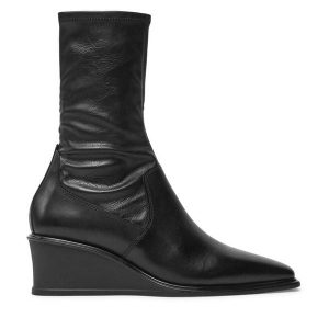 Botki Vagabond Shoemakers. Czarne botki Vagabond Shoemakers, bez wzorów, bez obcasa, na koturnie, bez zapięcia. Za 549,99 zł.