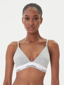 Calvin Klein Underwear Biustonosz braletka 000QF1061E Szary. Szare biustonosze Calvin Klein Underwear, bez wzorów, z bawełny. Za 89,99 zł.