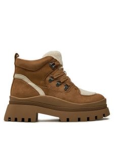Aldo Botki Cozettia 13838038 Brązowy. Brązowe botki ALDO, bez wzorów, z materiału, bez obcasa, na płaskiej podeszwie, bez zapięcia. Za 579,99 zł.