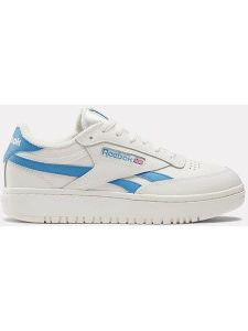 Reebok Skórzane sneakersy "Club C Double Revenge" w kolorze błękitno-szarym rozmiar: 42. Niebieskie trampki Reebok, bez wzorów, z materiału, bez zapięcia. Za 311,85 zł.