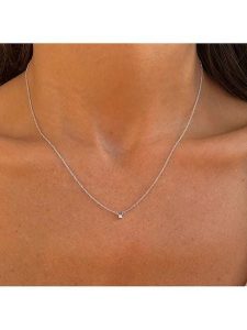 OR Carats Złoty naszyjnik z diamentami - dł. 40 cm rozmiar: onesize. Szare naszyjniki OR Carats, z diamentem, złote. Za 956,99 zł.