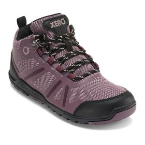 Buty barefoot damskie Xero Shoes DayLite Hiker Fusion. Fioletowe buty trekkingowe XERO SHOES, bez zapięcia. Za 319,99 zł.