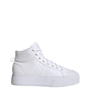 Bravada 2.0 Platform Mid Shoes. Białe buty sportowe ADIDAS, bez wzorów, bez zapięcia. Za 250,00 zł.