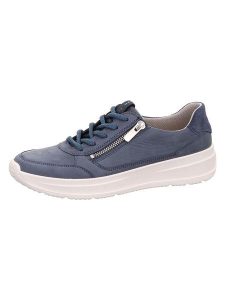 Legero Skórzane sneakersy "Sprinter" w kolorze granatowym rozmiar: 40. Niebieskie trampki Legero, bez wzorów, bez zapięcia. Za 342,60 zł.