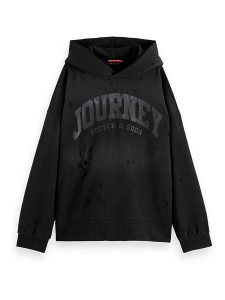 Scotch & Soda Bluza w kolorze czarnym rozmiar: XS. Czarne bluzy Scotch & Soda, xs, bez wzorów, z bawełny, z kapturem. Za 254,74 zł.