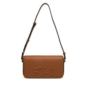 Torebka KARL LAGERFELD. Brązowe torebki klasyczne KARL LAGERFELD, bez wzorów, bez dodatków. Za 649,99 zł.