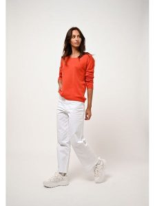 AUTHENTIC CASHMERE Kaszmirowy sweter "Lanfon" w kolorze pomarańczowym rozmiar: XL. Pomarańczowe swetry oversize AUTHENTIC CASHMERE, xl, bez wzorów, z kaszmiru, bez ramiączek. Za 366,95 zł.