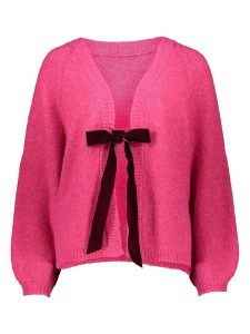Noisy may Kardigan w kolorze różowym rozmiar: M. Różowe swetry oversize Noisy may, m, bez wzorów, z wełny, bez ramiączek. Za 92,64 zł.