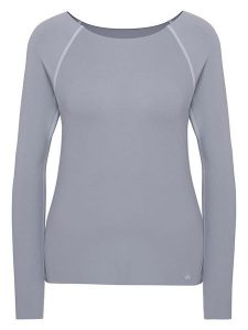 Triumph Koszulka "Flex Smart" w kolorze szarym rozmiar: XL. Szare bluzki Triumph, xl, bez wzorów, bez kołnierzyka, bez ramiączek. Za 65,69 zł.