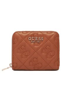 Guess Portfel Adelasia Slg SWQL96 58137 Brązowy. Brązowe portfele Guess, z aplikacjami, ze skóry. Za 199,99 zł.