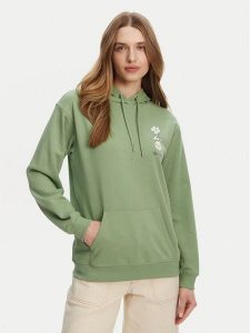 Roxy Bluza ERJFT04952 Zielony Regular Fit. Zielone bluzy Roxy, m, bez wzorów, z syntetyku, bez kaptura. Za 149,99 zł.