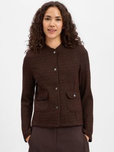 More & More Krótka marynarka z tkaniny bouclé Kobiety brązowy, 42. Brązowe marynarki i żakiety More & More, bez wzorów, z tkaniny, eleganckie. Za 479,95 zł.