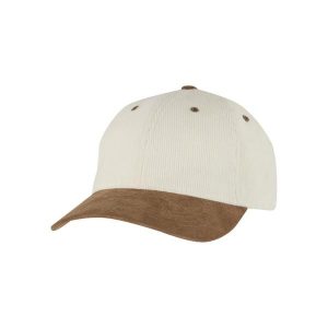 Czapka baseballowa z weluru Flexfit. Brązowe czapki FLEXFIT, bez wzorów, z bawełny, eleganckie. Za 136,50 zł.