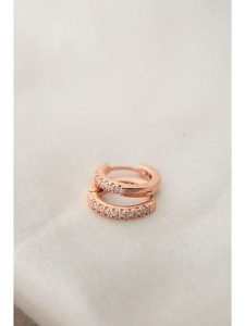 Lodie Silver Kolczyki-kreole z cyrkoniami rozmiar: onesize. Szare kolczyki Lodie Silver, z cyrkonią, srebrne. Za 43,99 zł.